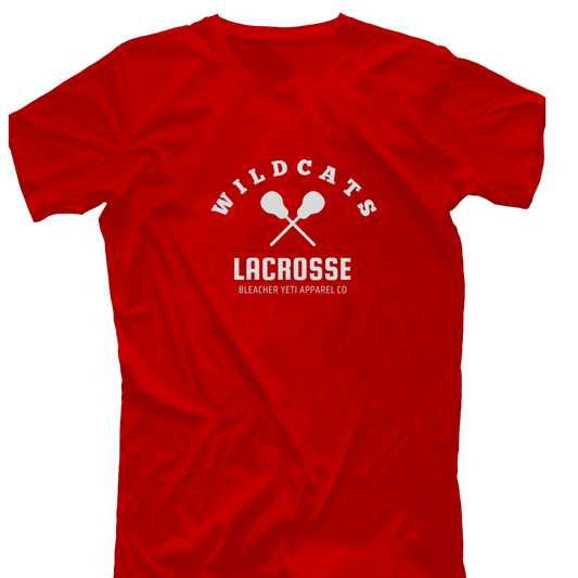 Wildcats Lacrosse Crossed Sticks Tee