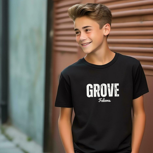 PG GROVE Falcons Tee Black