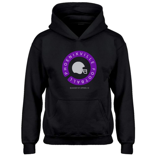 Phantom Football Black Youth Hoodie