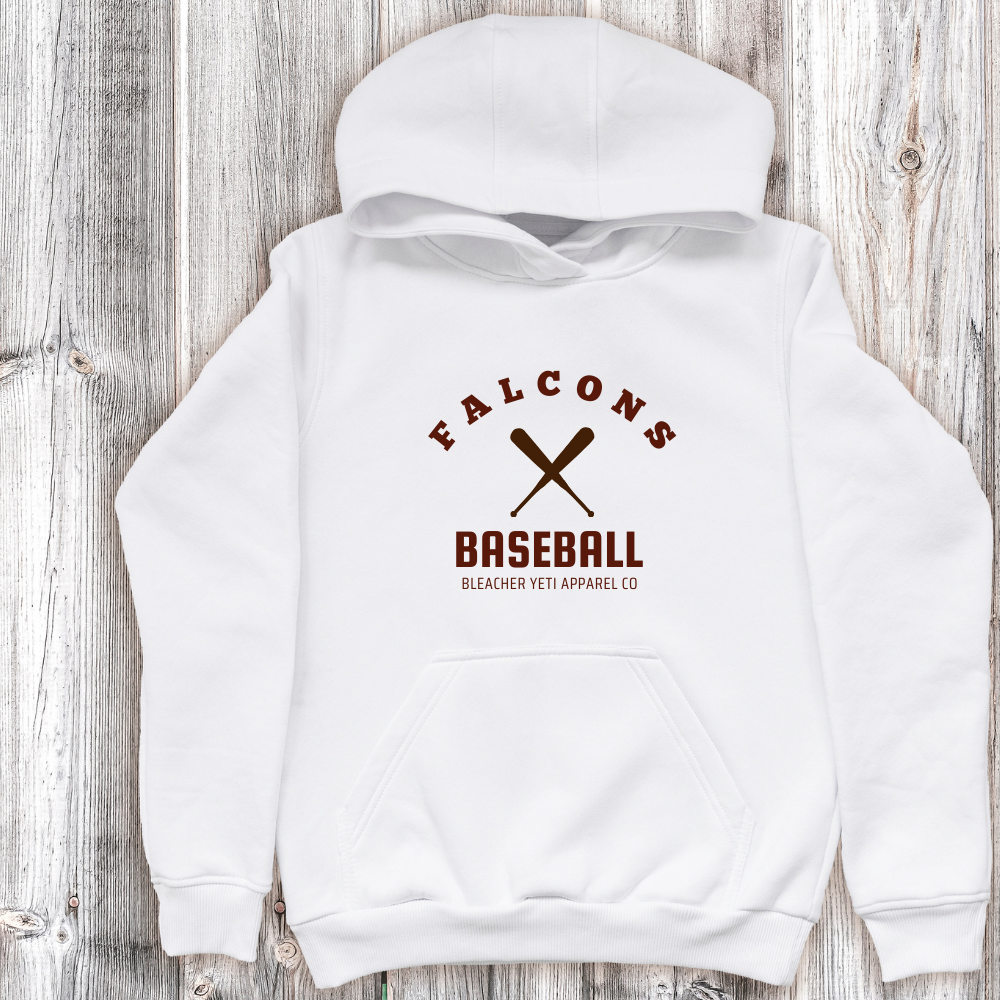 PG Crossed Bats Baseball Youth Hoodie