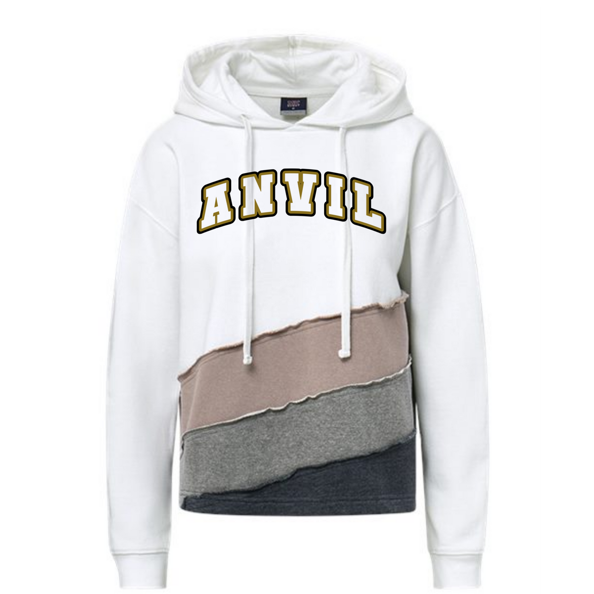 Anvil Womens Raw Cut Hoodie