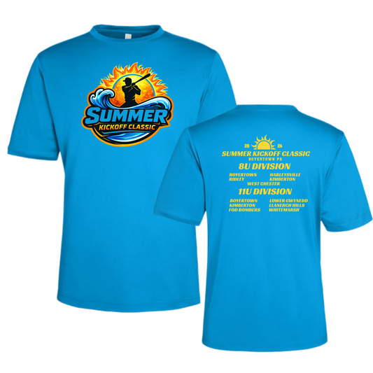 Summer Kickoff Tournament Tee - Electric Blue NO CUSTOMIZATIONS