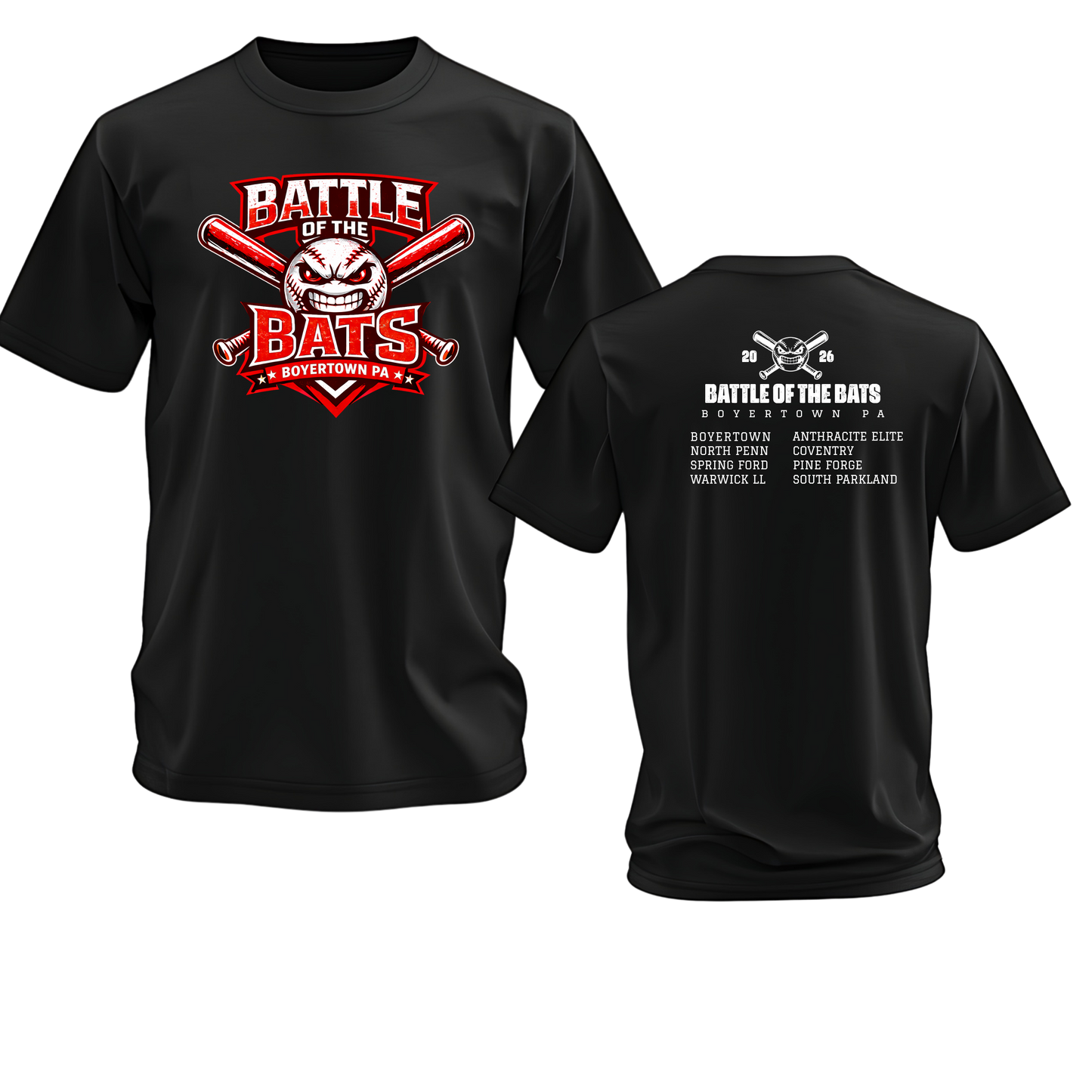 Boyertown Battle Of The Bats Tee - No Customizations
