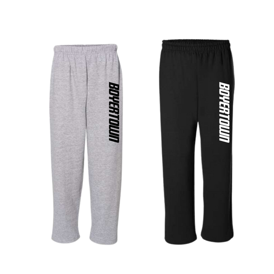 Boyertown Basketball Fleece Open Bottom Sweapants