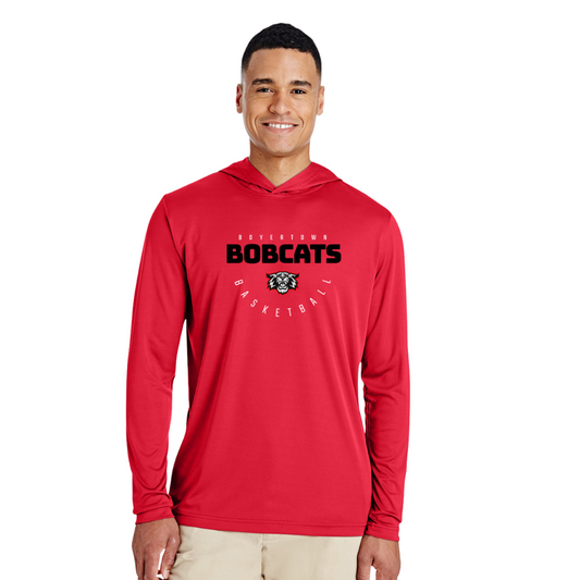 Bobcats Big Cat LS Hooded Performance Tee Mens