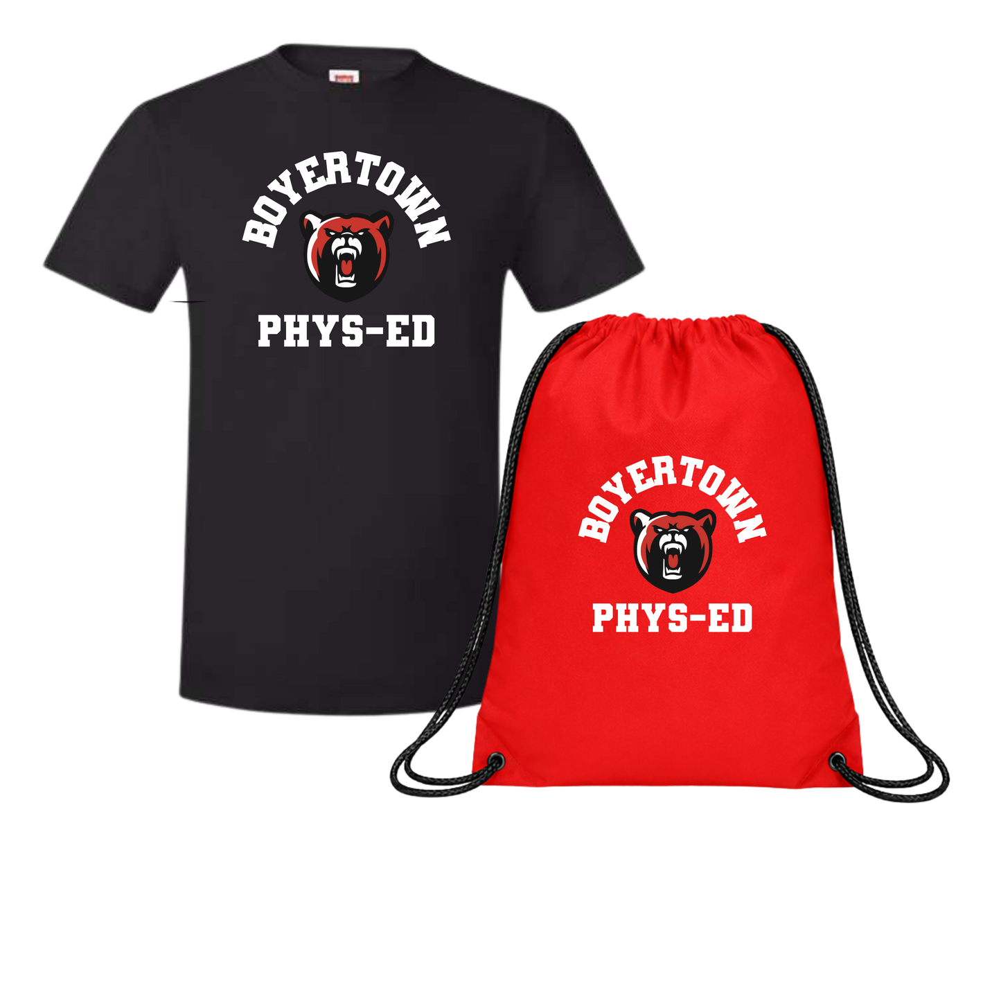 Boyertown PE Package 1 ( Tee & Drawstring Bag ) Save $5!