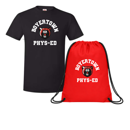 Boyertown PE Package 1 ( Tee & Drawstring Bag ) Save $5!