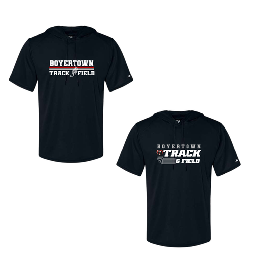 Boyertown T&F Short Sleeve Hooded Performance Tee