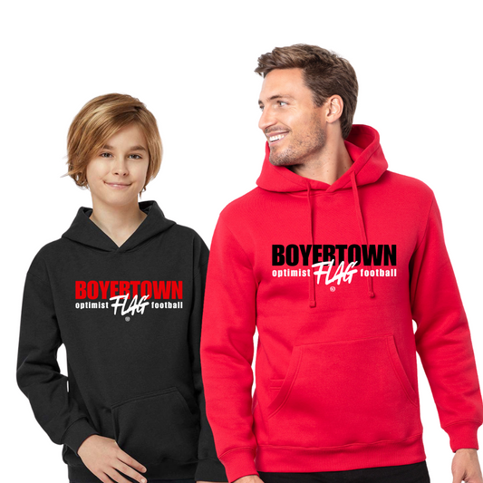 Boyertown Optimist Football Unisex Hoodie FLAG JUKE