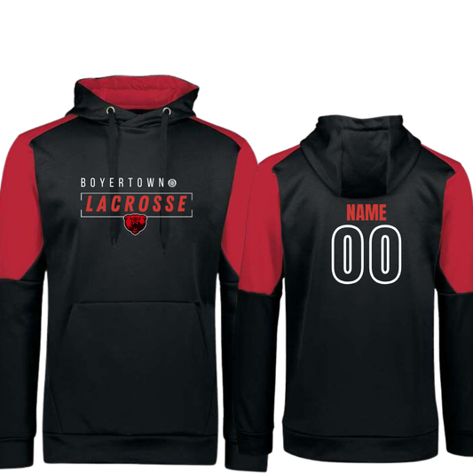 Boyertown LAX Blue Chip Wicking Hoodie All Star Name & Number