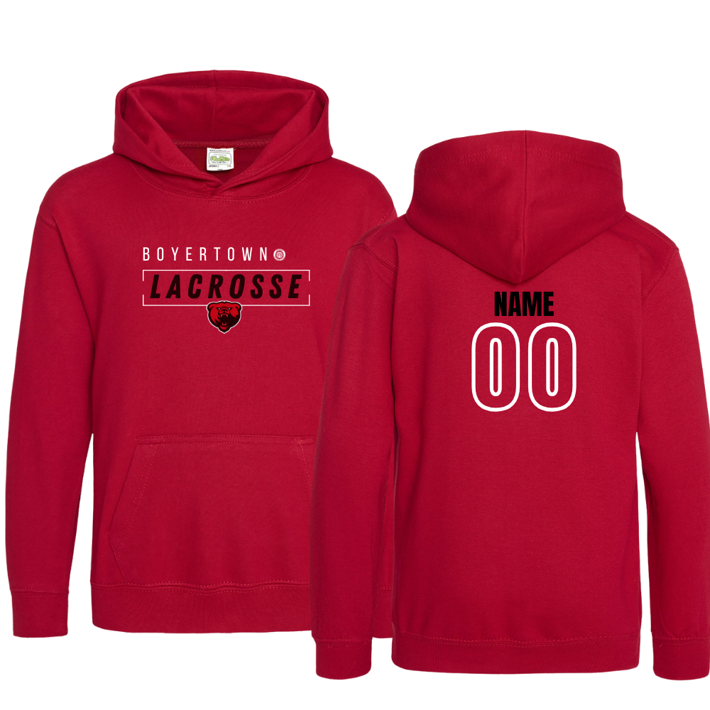 Boyertown LAX Custom Name & Number Hoodie