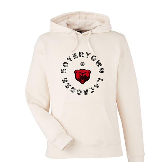 Boyertown LAX Unisex Hoodie Full Circle Off White
