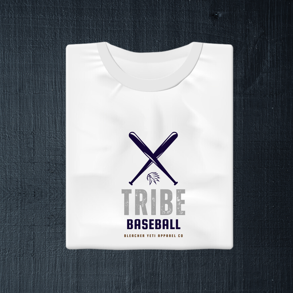 UP Tribe Baseball Cross Bats Tee