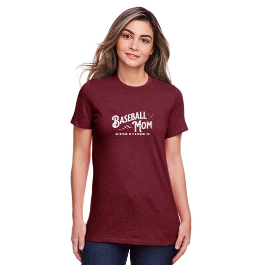 Baseball Mom Cooperstown Red Tee