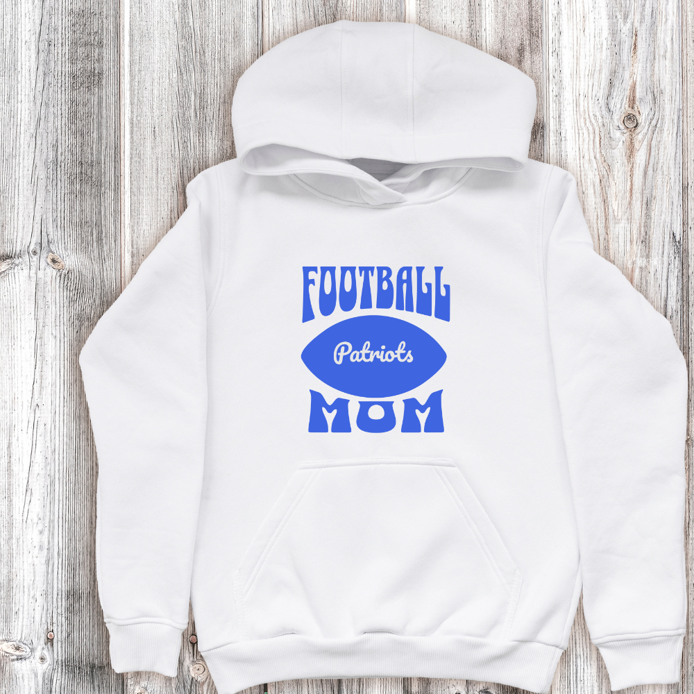 Football Mom White Hoodie GV