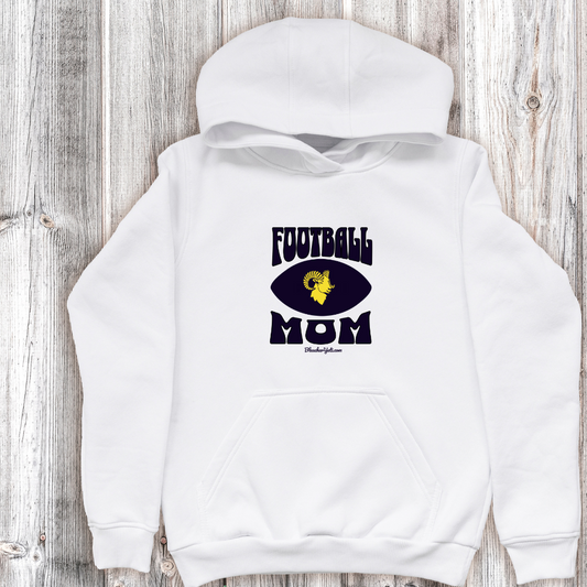 Football Mom White Hoodie SF