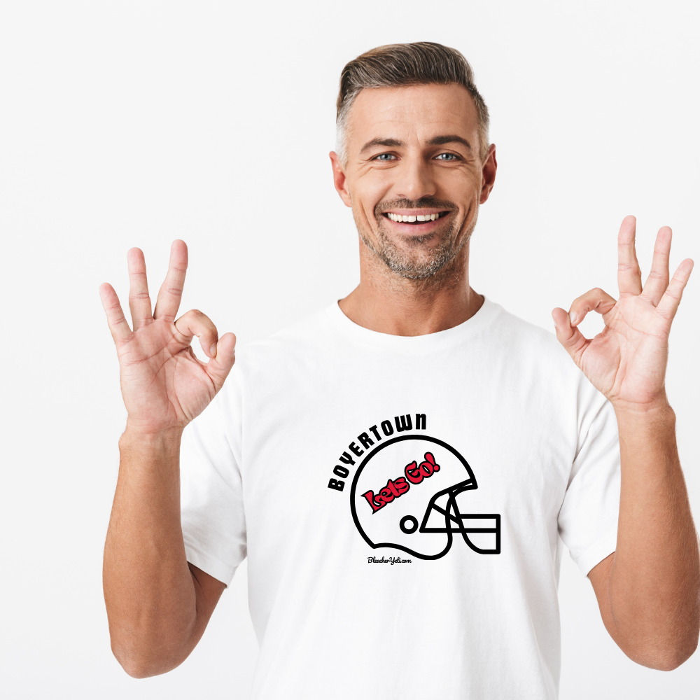 Boyertown Lets Go White Helmet Tee