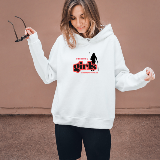 Boyertown Diamond Girls White Hoodie