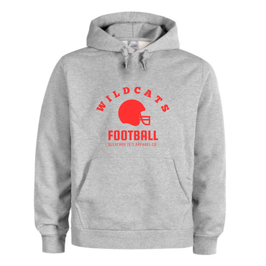 Wildcats Football Grey Hoodie