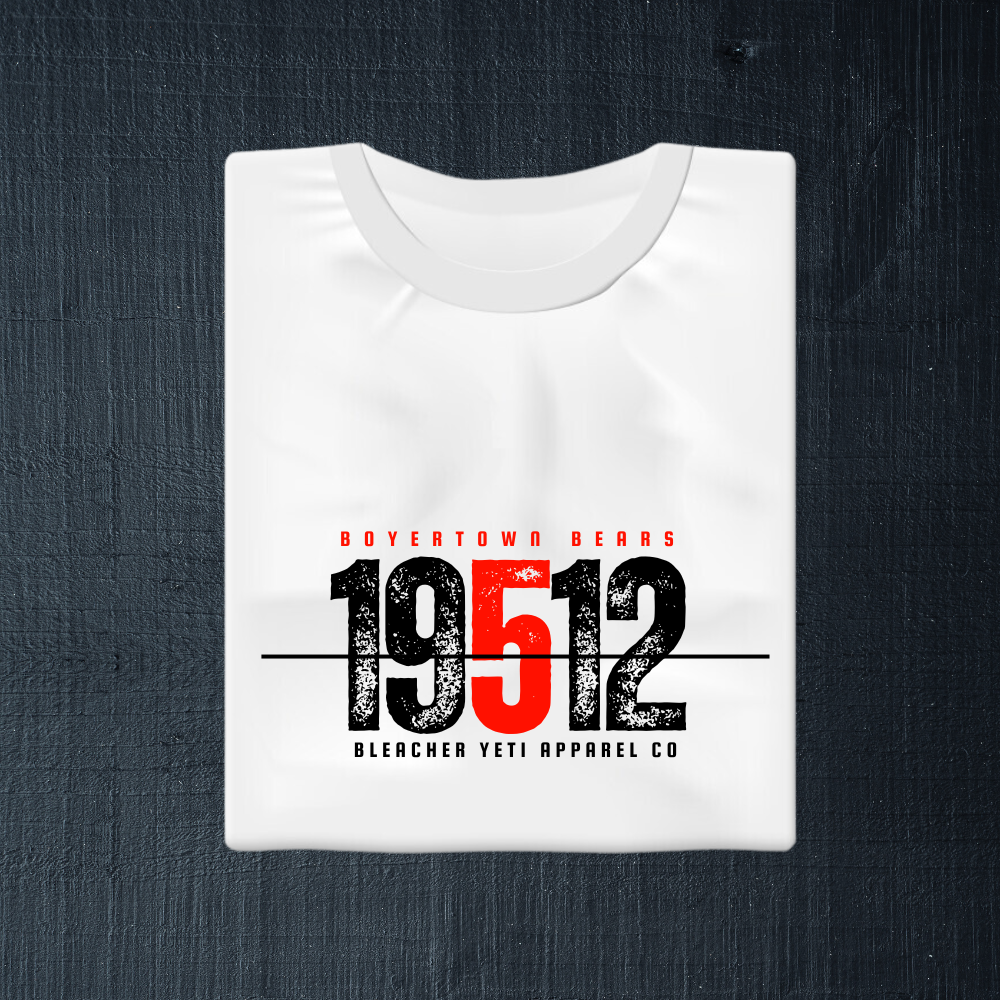 Boyertown Zip Code 19512 Tee White