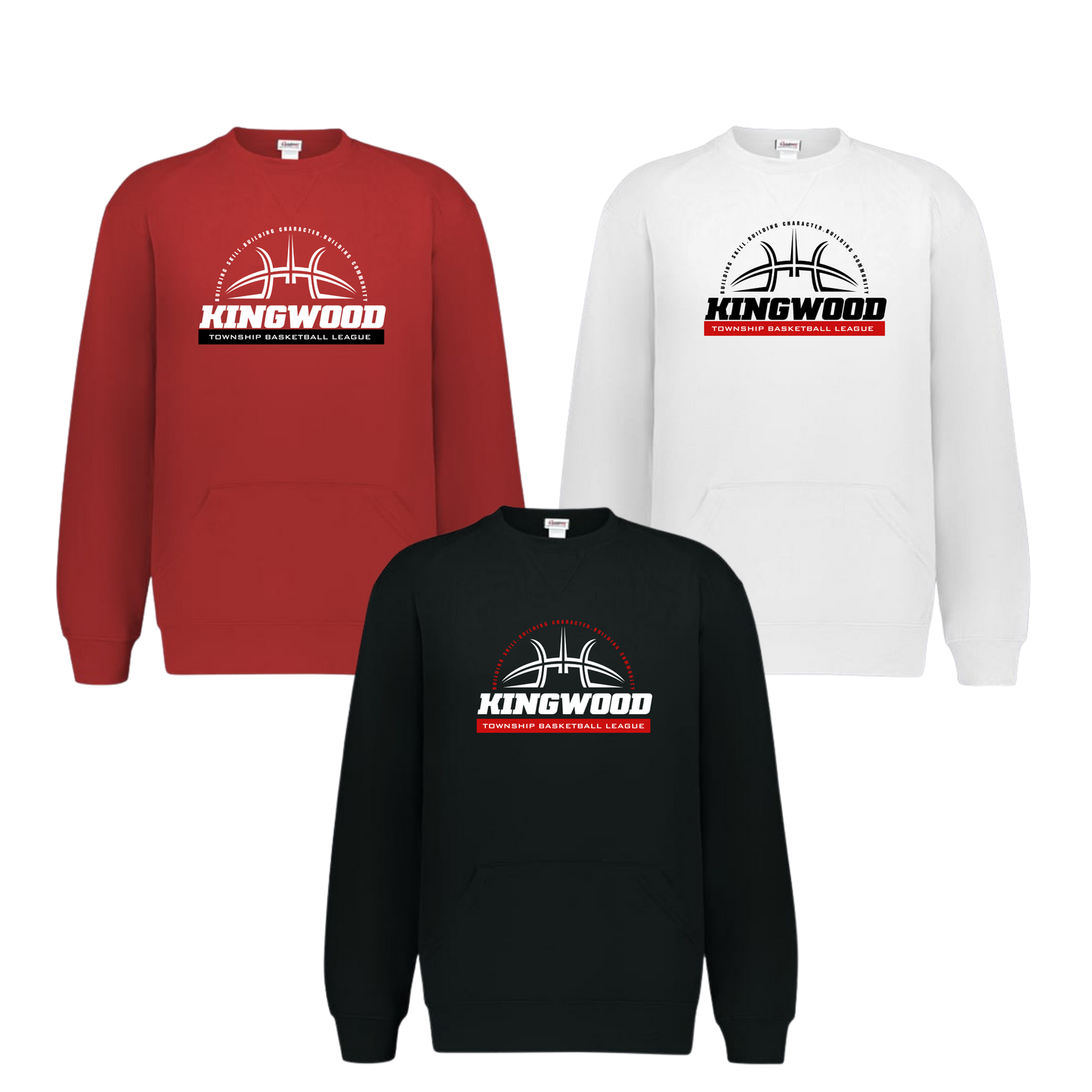KW Basketball Unisex Crewneck With Front Pouch Pocket - Classic