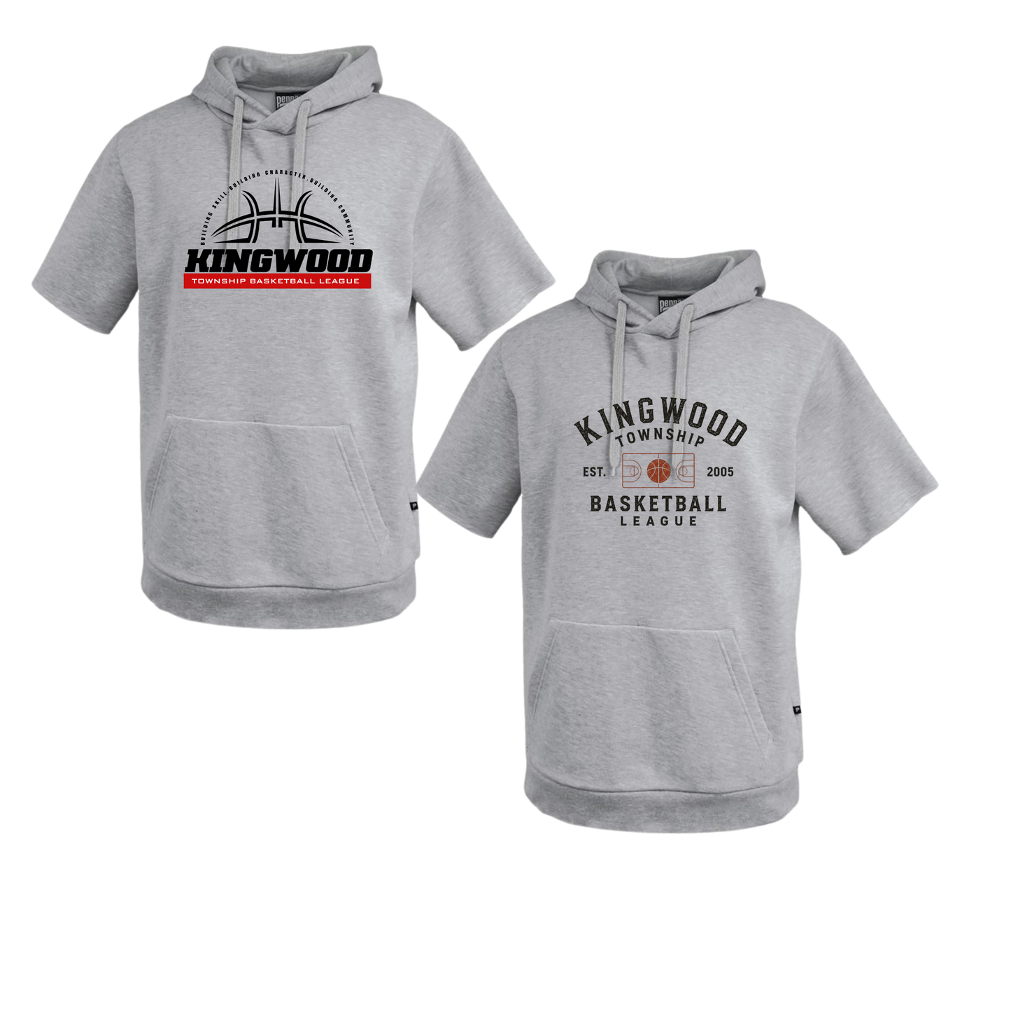 KW Township Basketball Short Sleeve Fleece Hoodie