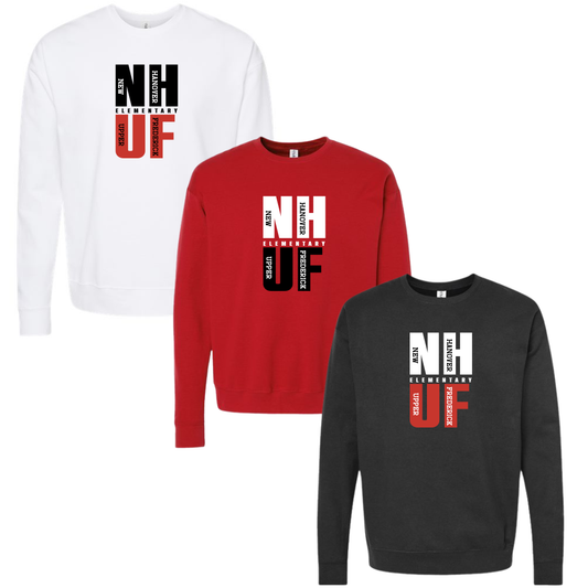 NHUF Crewneck Sweatshirt Stacked
