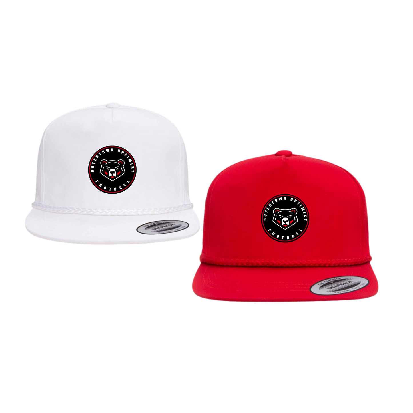 Boyertown Optimist Football Snapback Golf Rope Hat Patch