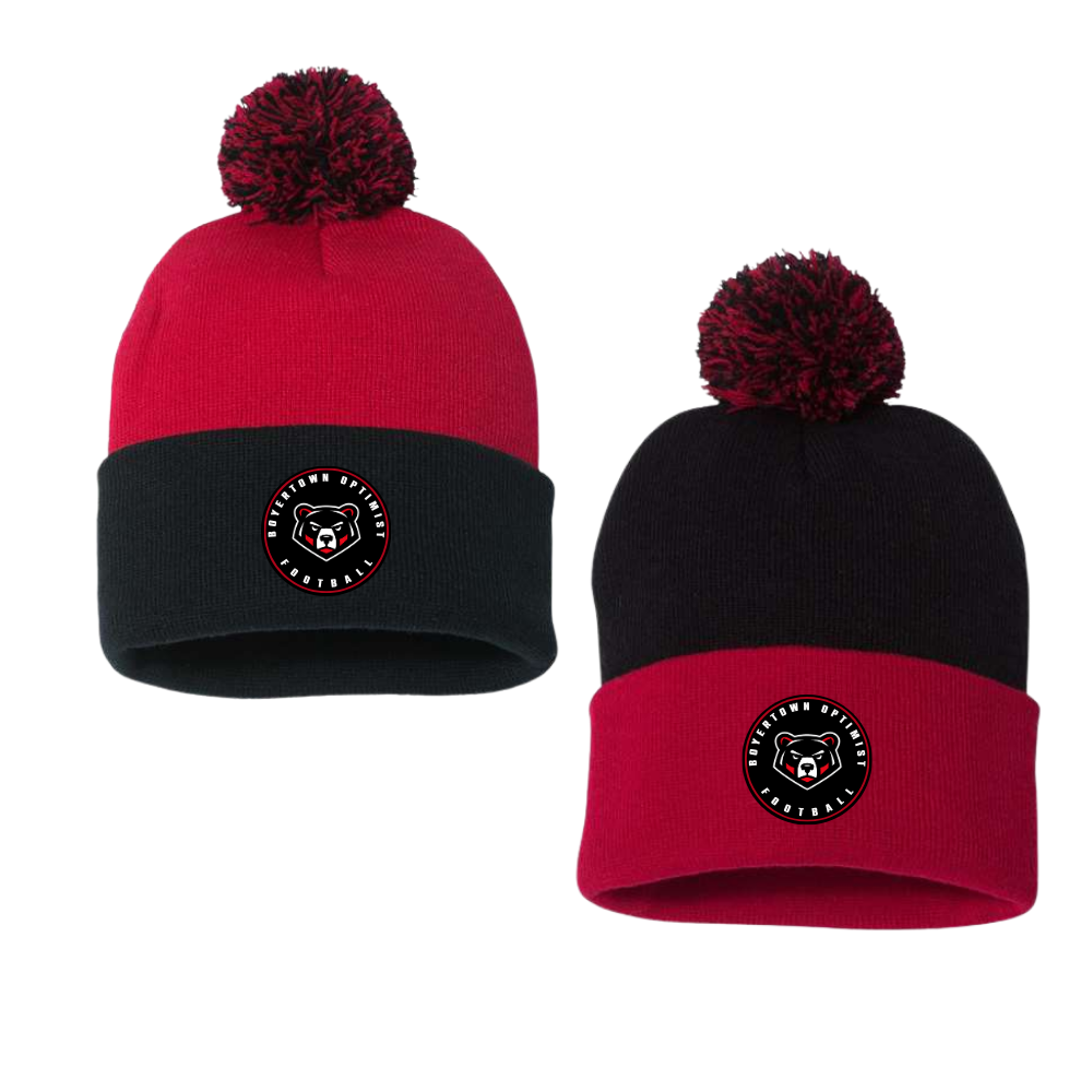Boyertown Optimist Football Pom Pom Beanie
