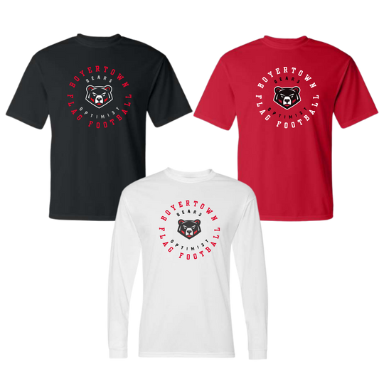 Boyertown Optimist Flag Football Dri Fit Apparel Long Sleeve & Short - Huddle Up