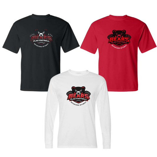 Boyertown Optimist Flag Football Dri Fit Apparel Long Sleeve & Short - Attack