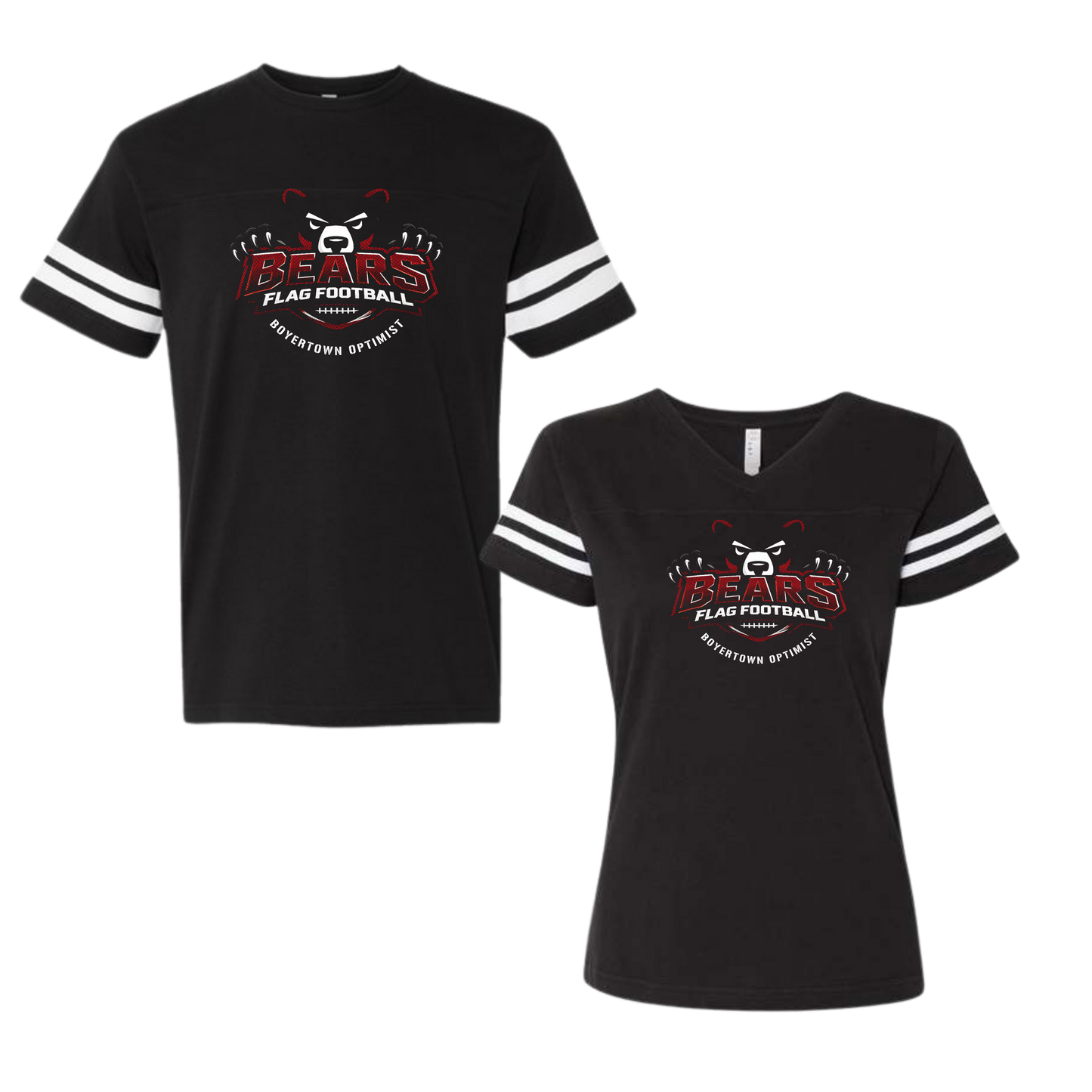 Boyertown Optimist Flag Football Jersey Style Tee
