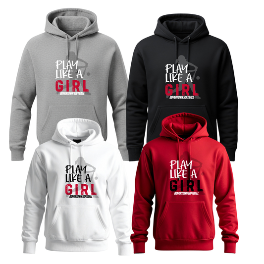 Boyertown Optimist Softball Play Like A Girl Unisex Hoodie