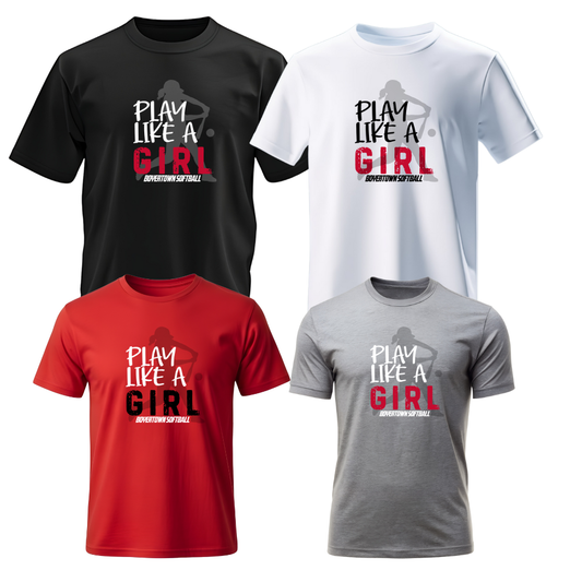 Boyertown Optimist Softball Play Like A Girl Tee