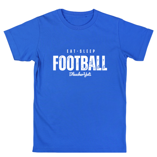 Eat Sleep Football Classic Blue Tee