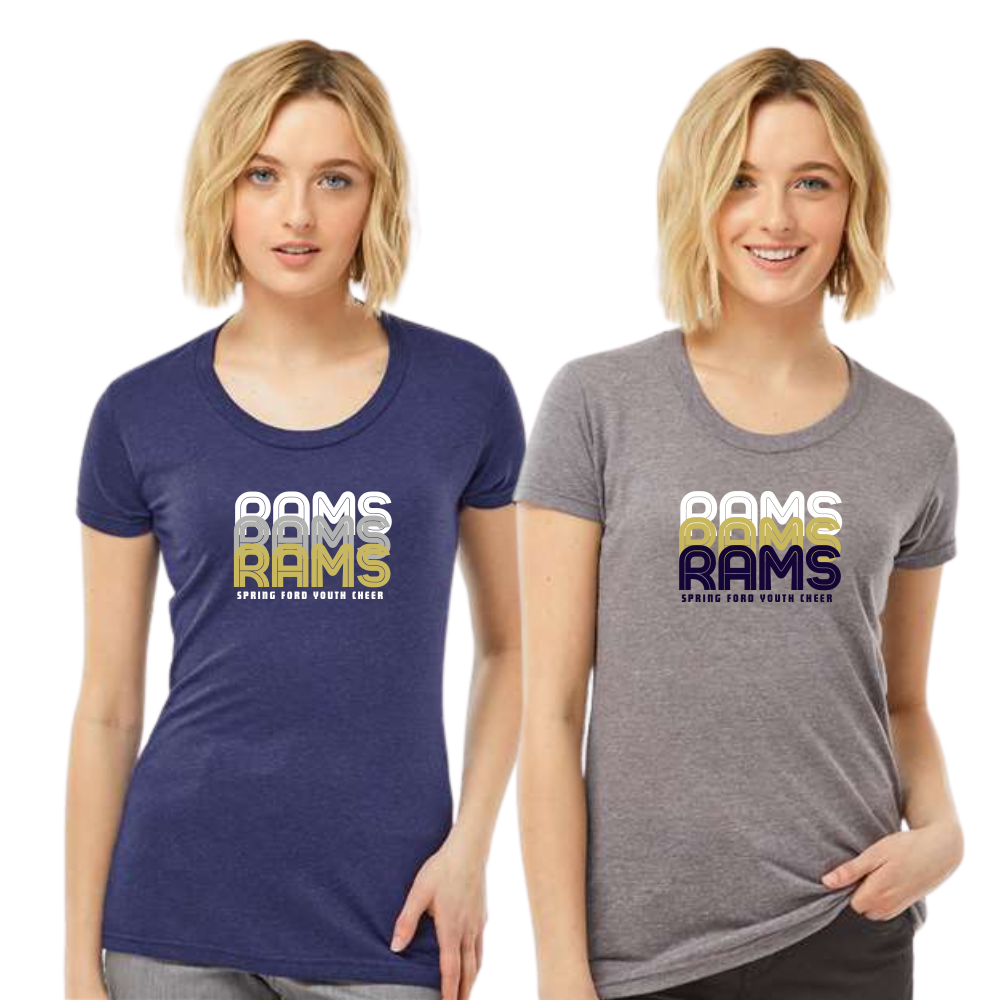 SFYFC Ladies Cotton Blend Tee Triple Ram