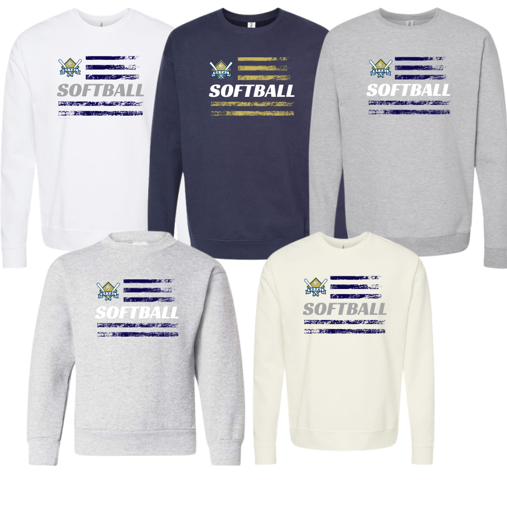 SFYAL Unisex Crewneck Patriot Softball