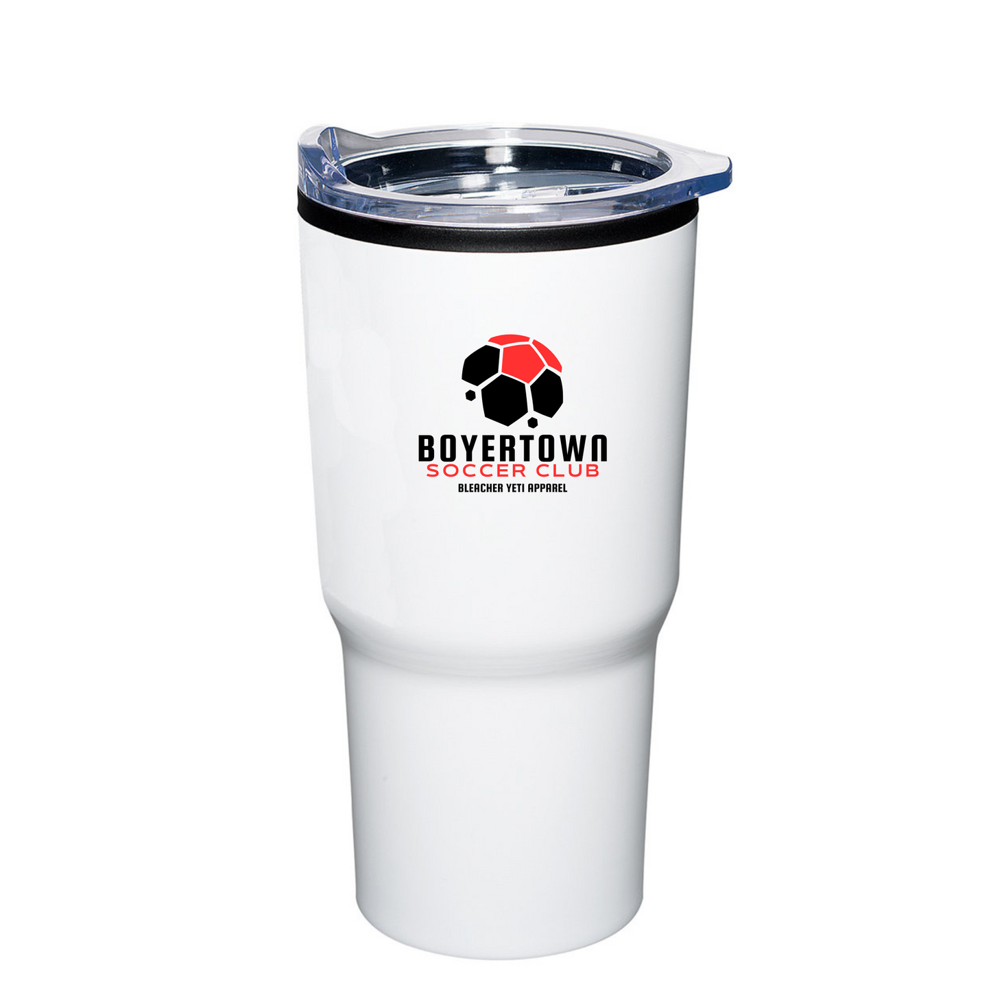 Boyertown Soccer Club 20 OZ White Tumbler Nutmeg