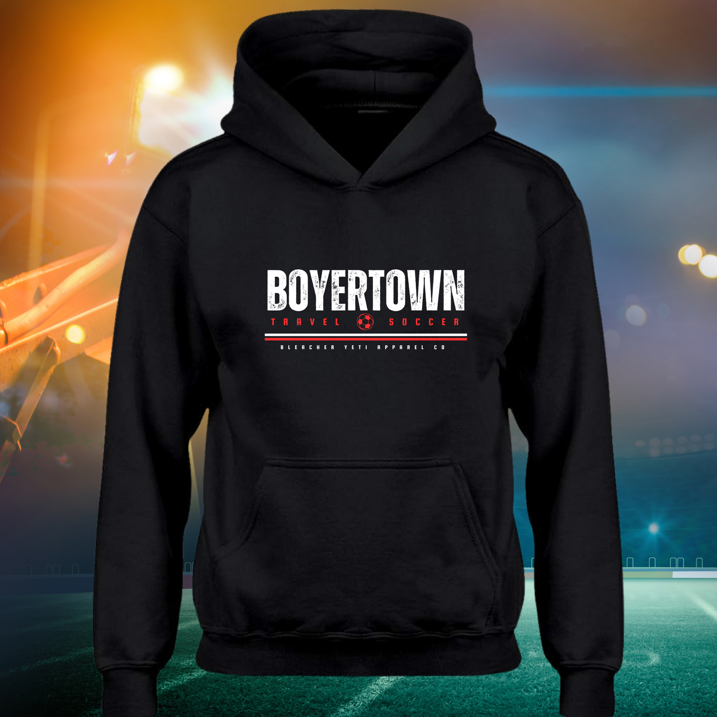 Boyertown Soccer Sideline Adult Hoodie