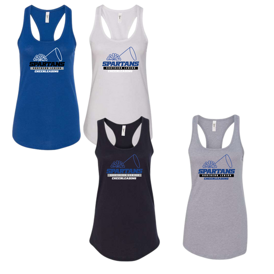 Southern Lehigh Spartans Cheer Ladies Racerback Tank -Spirit
