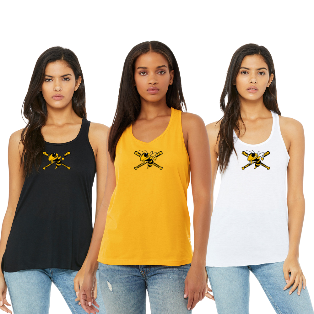 Sting Ladies Racerback Tank Battle Bats