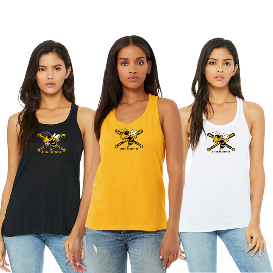 Sting Ladies Racerback Tank Battle Bats