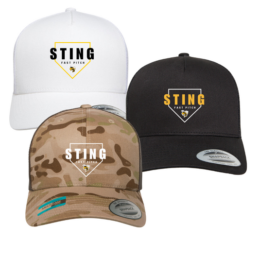 Sting Softball Slide Trucker Adjustable Hat