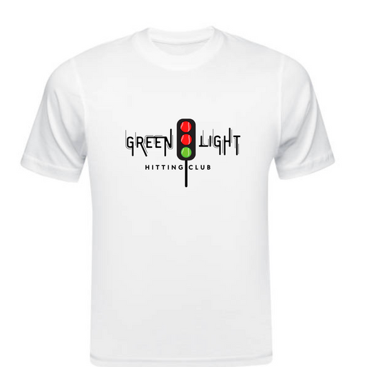 Green Light Hitting Club White Tee