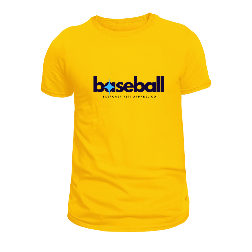 BYA Baseball Star Yellow Tee