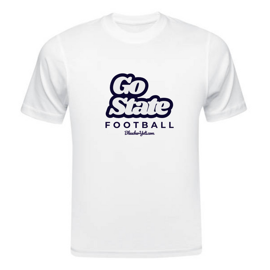 Go State White Tee