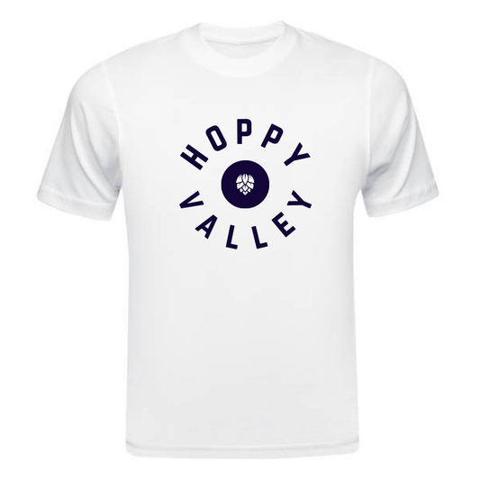 Hoppy Valley White Circle Tee