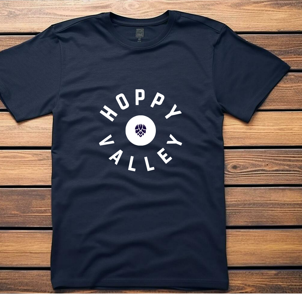 Hoppy Valley Circle Navy Tee