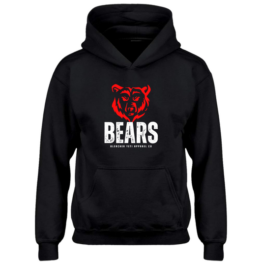 Boyertown Bears Head Hoodie Black