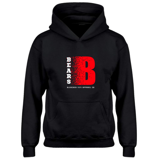 Bears Distorted B Black Hoodie